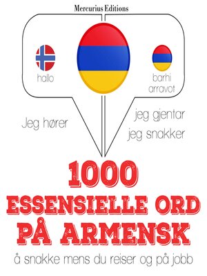 cover image of 1000 essensielle ord på armensk